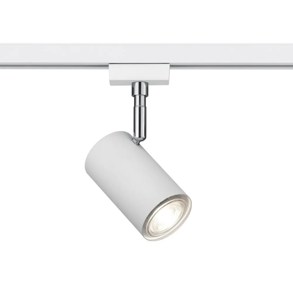 Trio Lighting Skinnesystem > DUOline 782401 skinnespot, Ø 6 cm, hvid, 2-faset, GU10