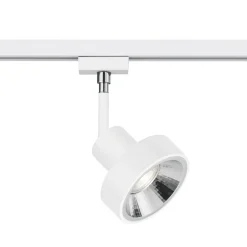 Skinnesystem ^ Trio Lighting DUOline 780701 skinnespot, Ø 11 cm, hvid, 2-faset, GU10