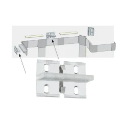 Paulmann Dekorationsbelysning|Led Strips > Duo Profil vægholder til LED-strip system