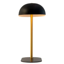 Dyberg Larsen Arbejdsrum/Kontor|Bordlamper > Arch bordlampe, sort/messingfarvet, metal