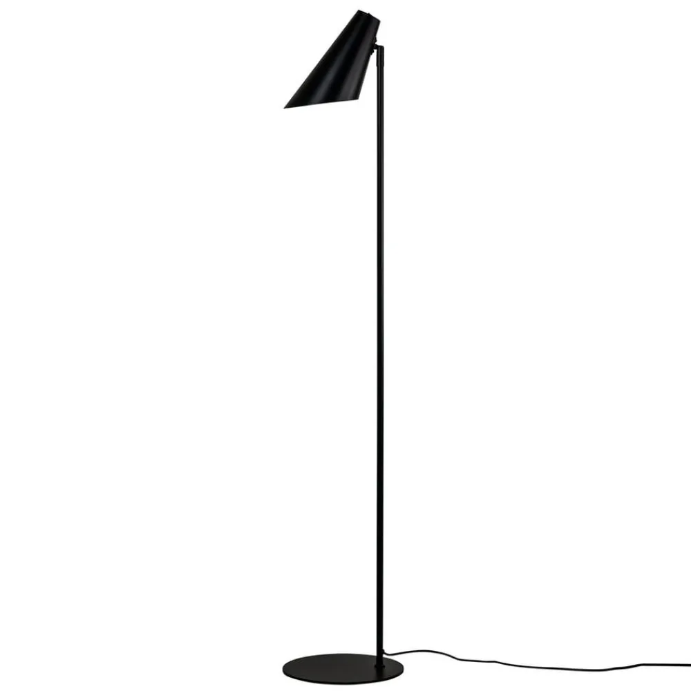 Gulvlamper|Gulvlamper ^ Dyberg Larsen Cale gulvlampe i metal, sort