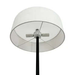Dyberg Larsen Gulvlamper > gulvlampe Calix, sort/naturfarvet, 150 cm