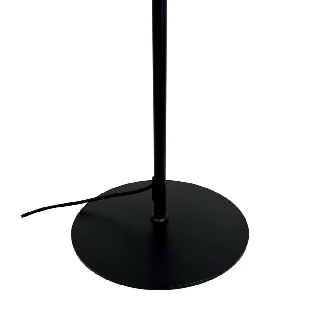 Dyberg Larsen Gulvlamper > gulvlampe Calix, sort/naturfarvet, 150 cm
