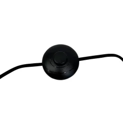 Dyberg Larsen Gulvlamper > gulvlampe Calix, sort/naturfarvet, 150 cm