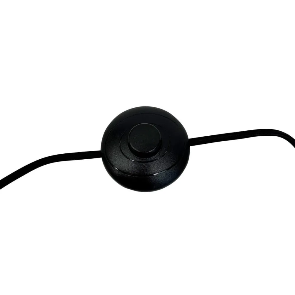 Dyberg Larsen Gulvlamper > gulvlampe Calix, sort/naturfarvet, 150 cm
