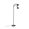 Dyberg Larsen Gulvlamper|Gulvlamper > Gulvlampe Lilje, sort, højde 135 cm, 2 lyskilder.
