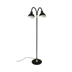 Dyberg Larsen Gulvlamper|Gulvlamper > Gulvlampe Lilje, sort, højde 135 cm, 2 lyskilder.