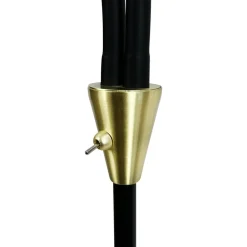 Dyberg Larsen Gulvlamper|Gulvlamper > Gulvlampe Lilje, sort, højde 135 cm, 2 lyskilder.