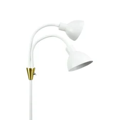 Dyberg Larsen Gulvlamper > Gulvlampe Lilje, hvid, højde 135 cm, 2 lyskilder.