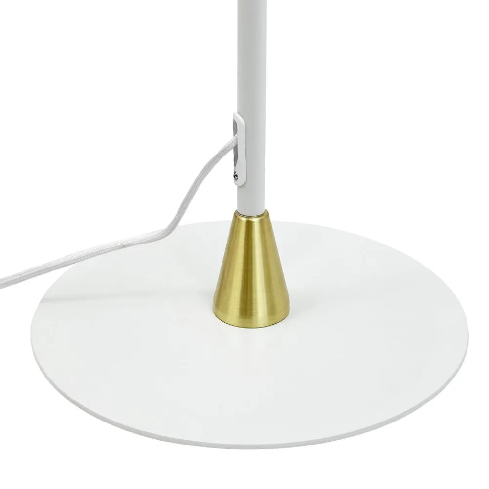 Dyberg Larsen Gulvlamper > Gulvlampe Lilje, hvid, højde 135 cm, 2 lyskilder.