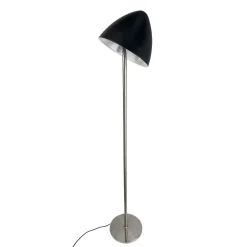 Dyberg Larsen Gulvlamper|Gulvlamper > gulvlampe Oulu, sort/stål, højde 128 cm