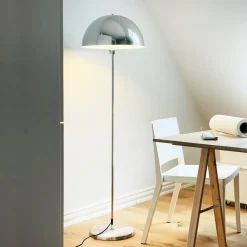 Gulvlamper|Gulvlamper ^ Dyberg Larsen Gulvlampe Stockholm, højde 143 cm metal/marmor