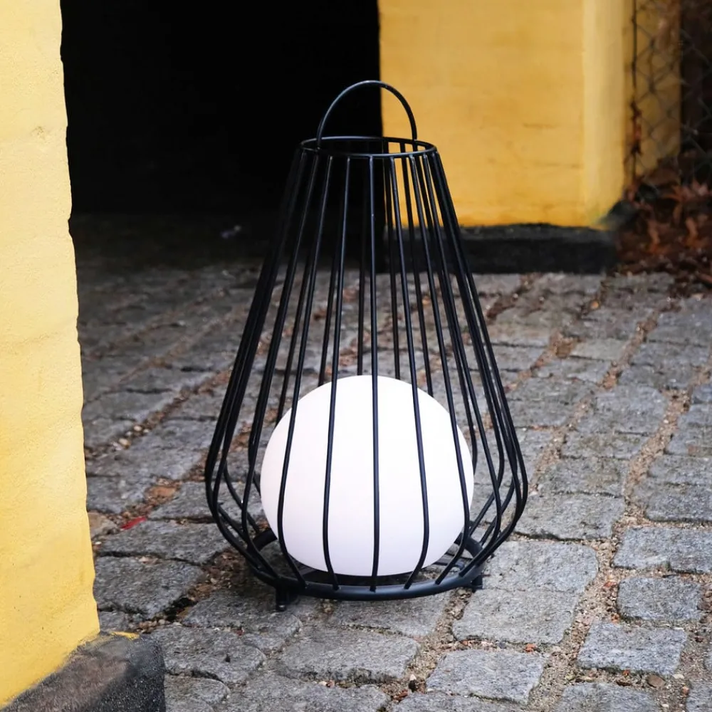 Terrassebelysning ^ Dyberg Larsen LED-bordlampe Evesham, højde 48 cm