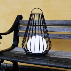 Terrassebelysning ^ Dyberg Larsen LED-bordlampe Evesham, højde 48 cm