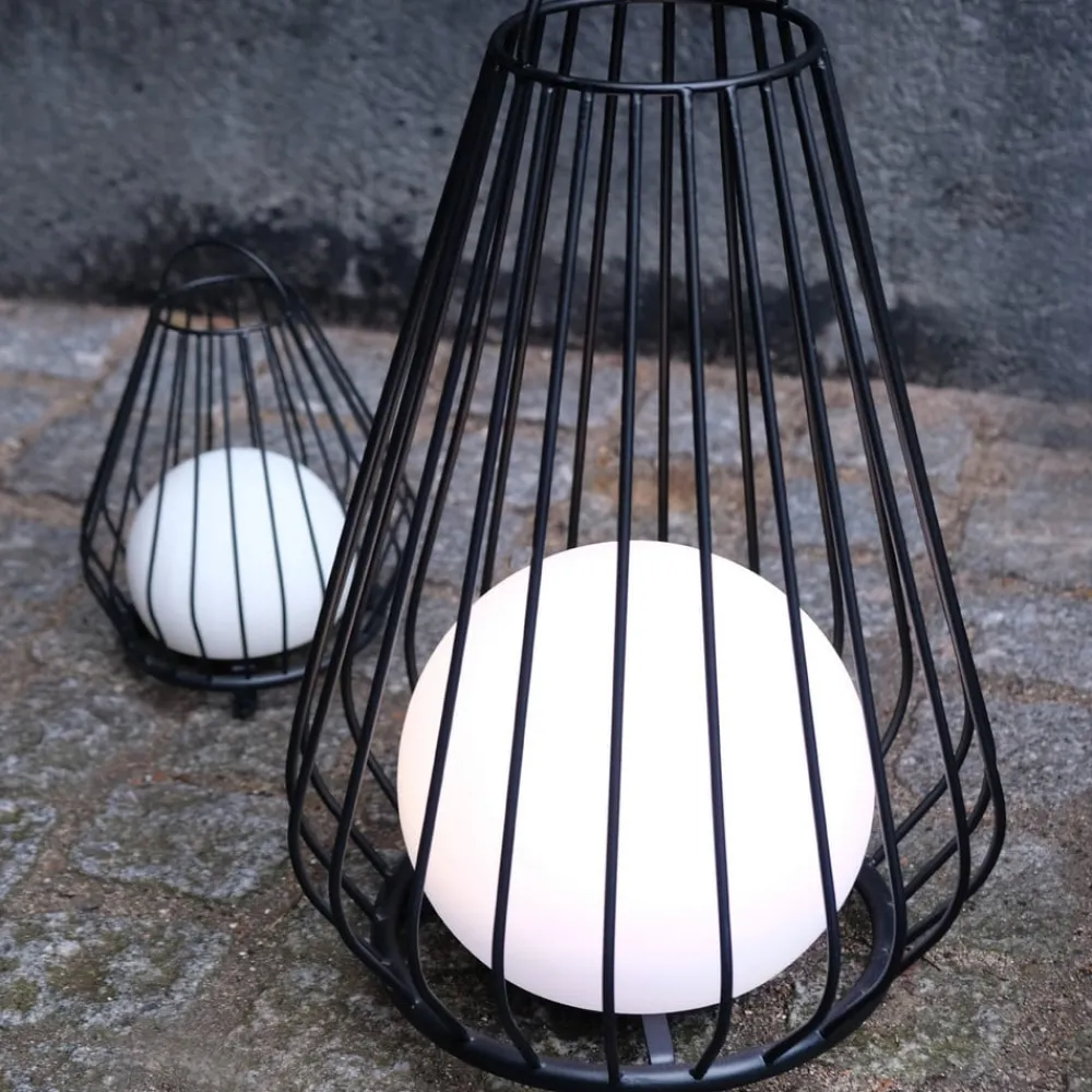 Terrassebelysning ^ Dyberg Larsen LED-bordlampe Evesham, højde 48 cm