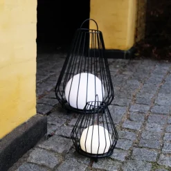 Terrassebelysning ^ Dyberg Larsen LED-bordlampe Evesham, højde 48 cm