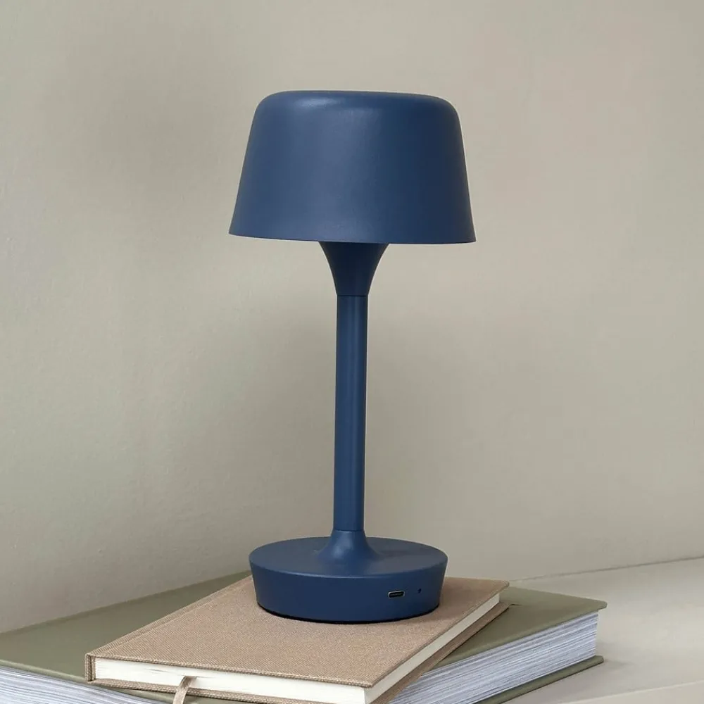 Dyberg Larsen Bordlamper > LED-bordlampe Flow, blå, højde 25 cm