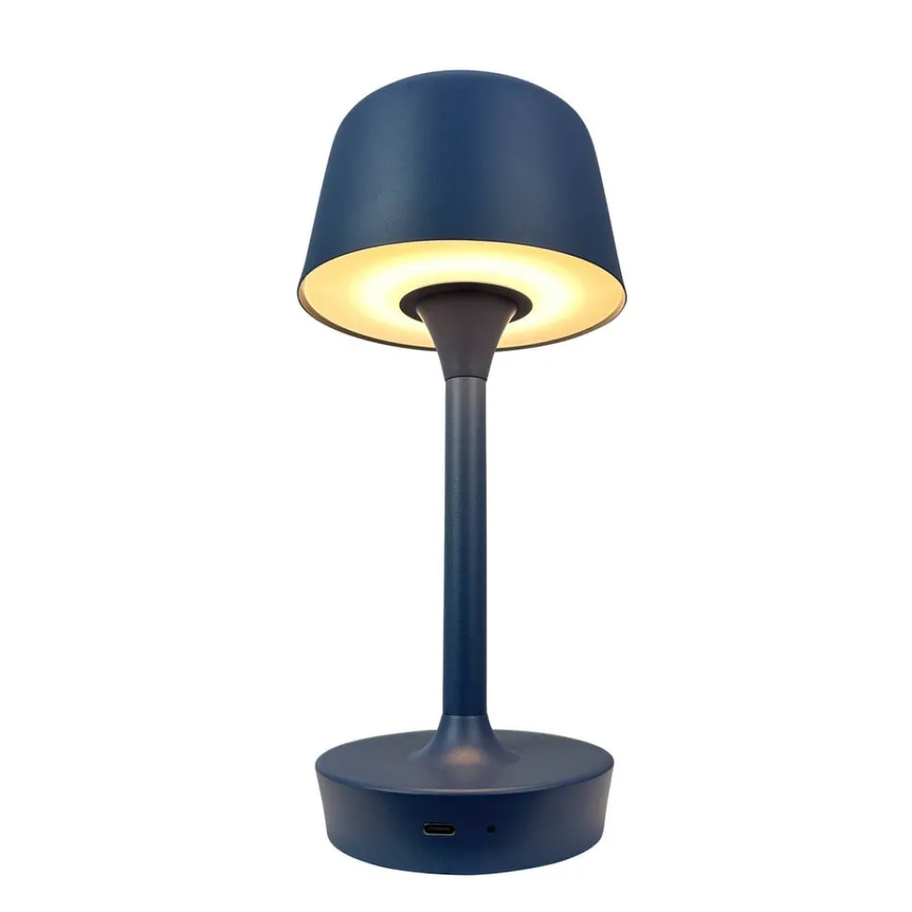 Dyberg Larsen Bordlamper > LED-bordlampe Flow, blå, højde 25 cm
