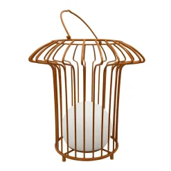 Dyberg Larsen Dekorationsbelysning > LED-bordlampe Kurv, terracotta, metal