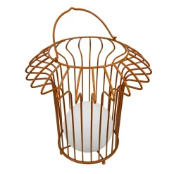 Dyberg Larsen Dekorationsbelysning > LED-bordlampe Kurv, terracotta, metal