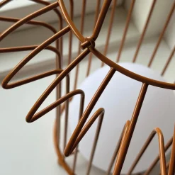 Dyberg Larsen Dekorationsbelysning > LED-bordlampe Kurv, terracotta, metal