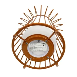 Dyberg Larsen Dekorationsbelysning > LED-bordlampe Kurv, terracotta, metal