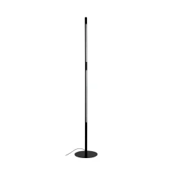 Gulvlamper ^ Dyberg Larsen LED-gulvlampe Vagner, sort, højde 150 cm