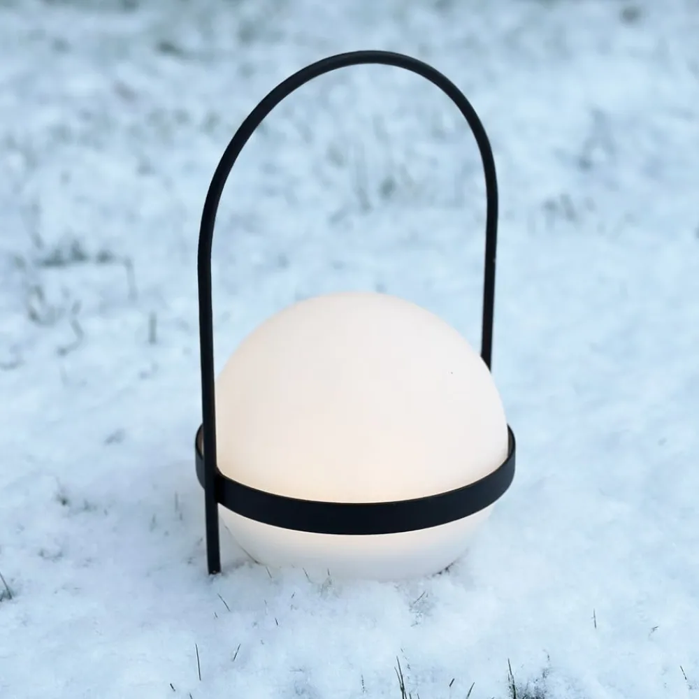Dyberg Larsen Solcellelamper > LED-solcellelampe Summer, hvid/sort Højde 26 cm