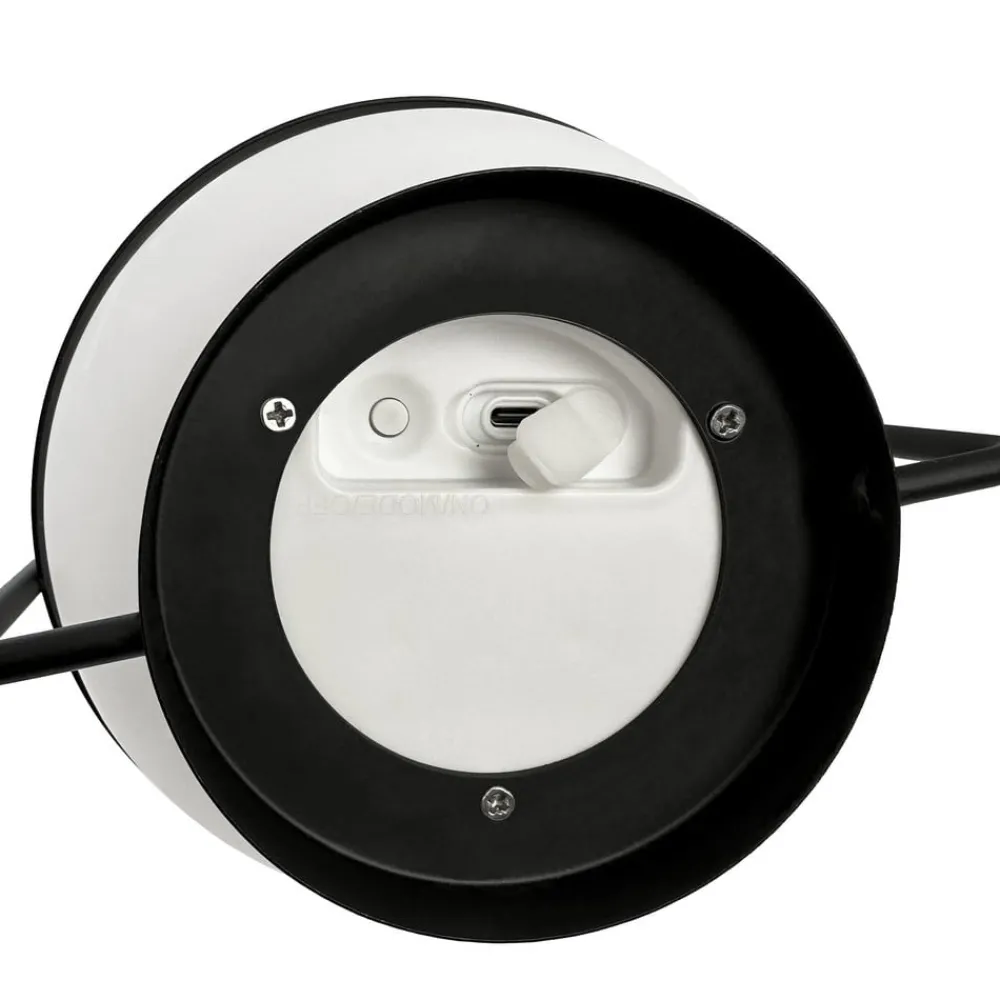 Dyberg Larsen Solcellelamper > LED-solcellelampe Summer, hvid/sort Højde 26 cm