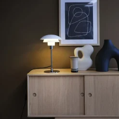 Dyberg Larsen Bordlamper > Morph bordlampe, hvid, højde 35 cm, metal