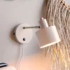 Væglamper|Væglamper ^ Dyberg Larsen Ocean væglampe, beige, Ø 11 cm, metal