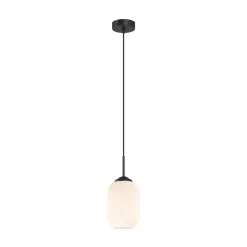 Dyberg Larsen Pendellamper|Pendellamper > Riflet pendellampe i glas, Ø 14 cm