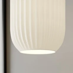 Dyberg Larsen Pendellamper|Pendellamper > Riflet pendellampe i glas, Ø 14 cm