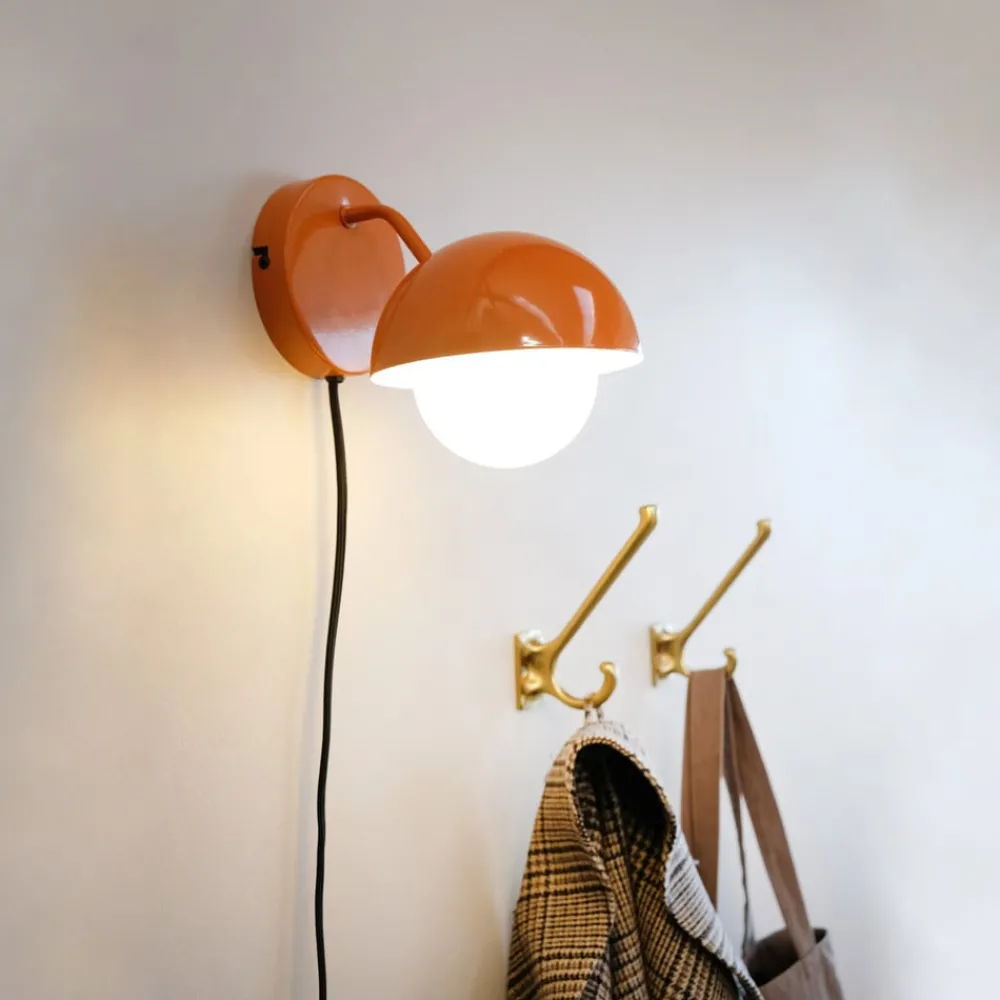 Dyberg Larsen Væglamper|Væglamper > Rose væglampe, blank orange