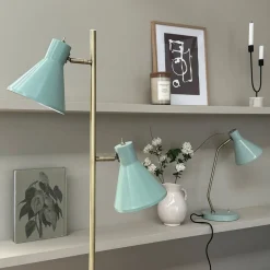 Gulvlamper|Gulvlamper ^ Dyberg Larsen Sleep gulvlampe, mintgrøn, højde 165 cm, stål