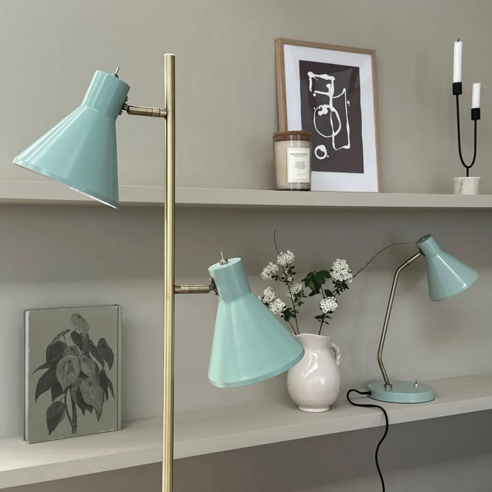 Gulvlamper|Gulvlamper ^ Dyberg Larsen Sleep gulvlampe, mintgrøn, højde 165 cm, stål