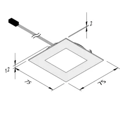 Underskabsbelysning ^ Hera Dynamic FAQ 68 integreret LED-møbellys 3 W CCT
