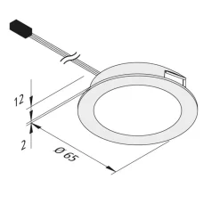 Hera Underskabsbelysning > Dynamic FAR 58 integreret LED-møbellys 3 W CCT