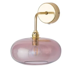 EBB & FLOW Væglamper|Væglamper > Horizon arm-væglampe guld/rosa Ø 21 cm