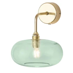 EBB & FLOW Væglamper > Horizon arm-væglampe guld/grøn Ø 21 cm