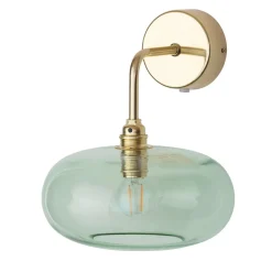 EBB & FLOW Væglamper > Horizon arm-væglampe guld/grøn Ø 21 cm