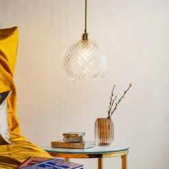 EBB & FLOW Pendellamper > Rowan hængelampe, guld Ø 22cm