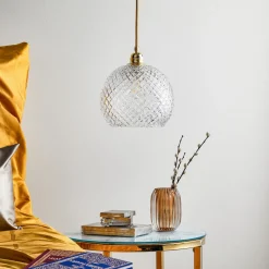 EBB & FLOW Pendellamper > Rowan hængelampe, guld Ø 22cm