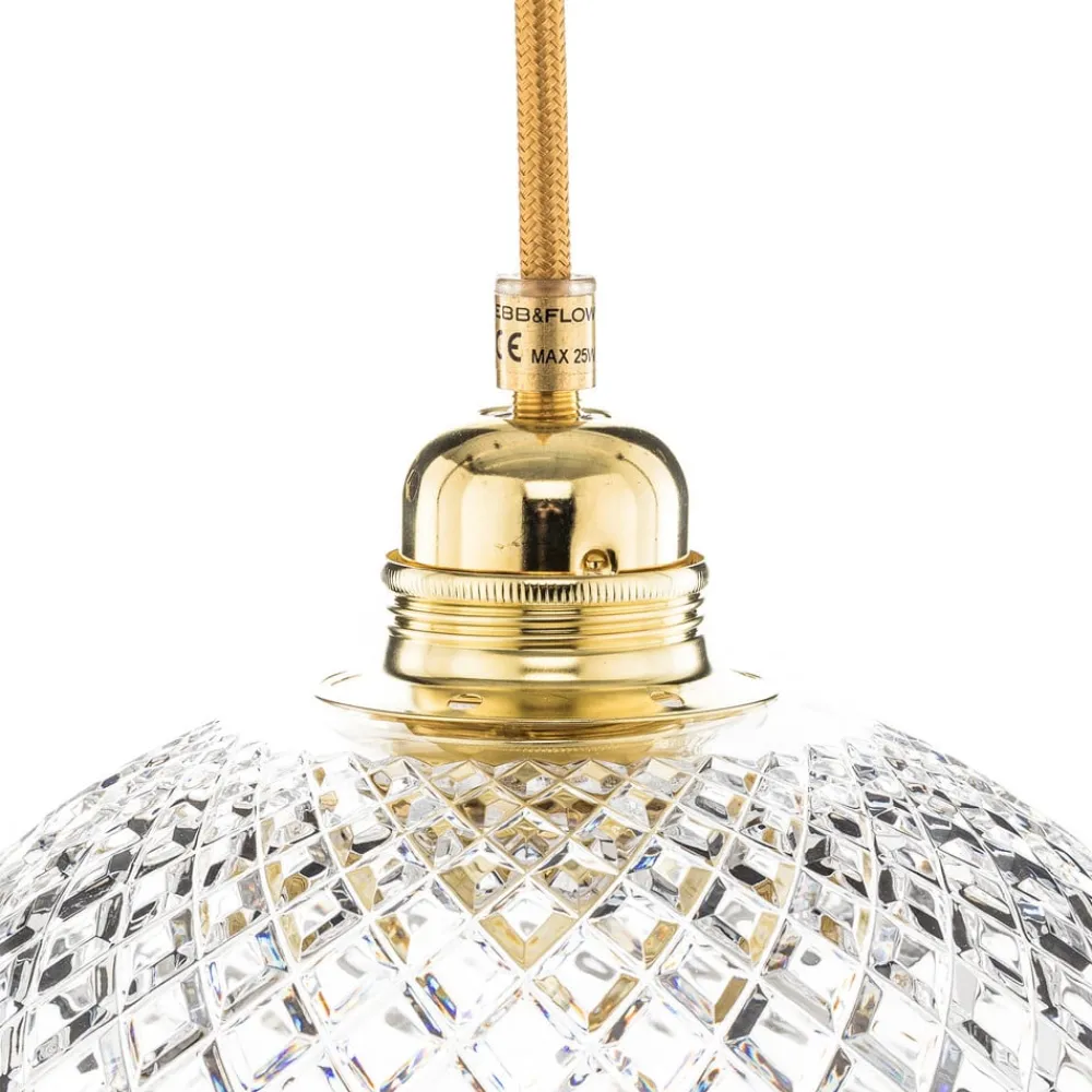 EBB & FLOW Pendellamper > Rowan hængelampe, guld Ø 22cm