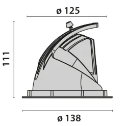 Performance in Lighting Indbygningsspots > EB433 LED-lampe projektør reflektor 3.000 K