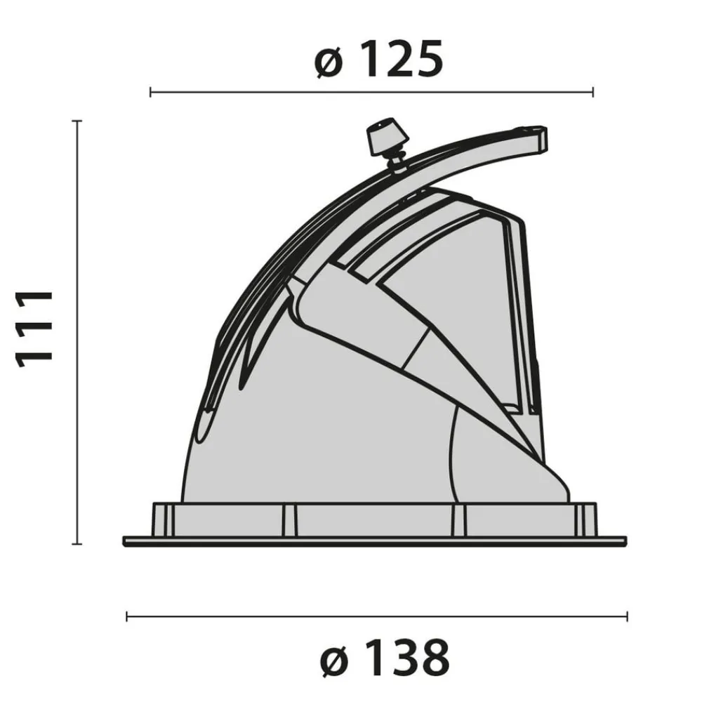 Performance in Lighting Indbygningsspots > EB433 LED-lampe projektør reflektor 3.000 K
