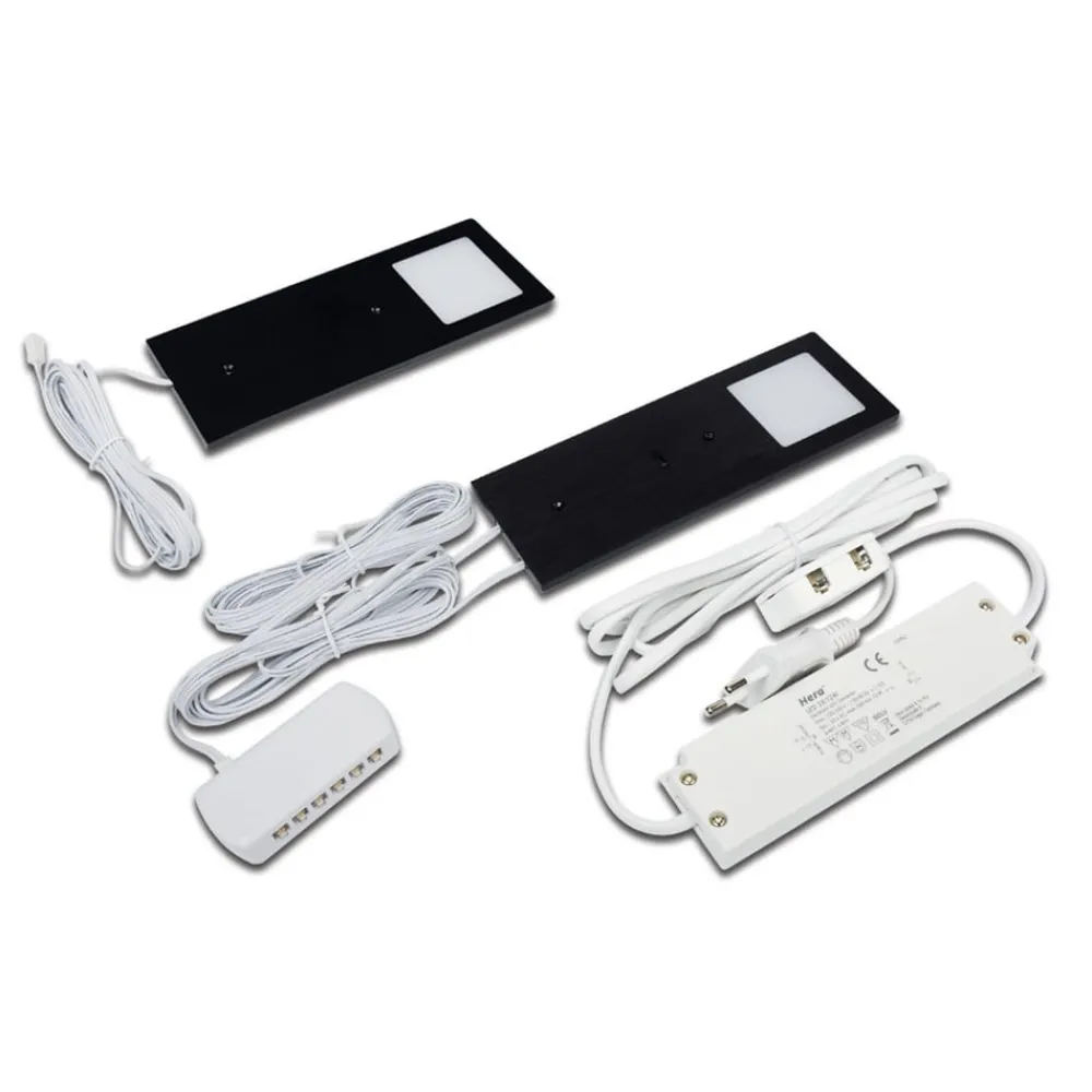 Hera Underskabsbelysning > Eco-Pad F LED-underskabsbelysning, 2, 3.000 K sort
