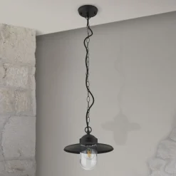 ORION Udendørs Pendellamper > Edward udendørs hængelampe, antracit, Ø 27,5 cm, aluminium