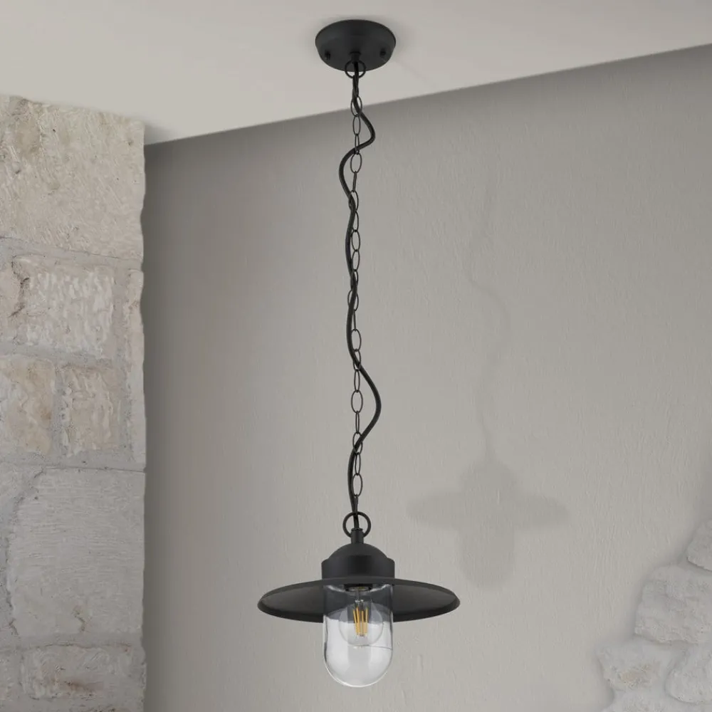 ORION Udendørs Pendellamper > Edward udendørs hængelampe, antracit, Ø 27,5 cm, aluminium