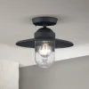 Udendørs Loftlamper ^ ORION Edward udendørs loftlampe, antracit, Ø 27,5 cm, aluminium